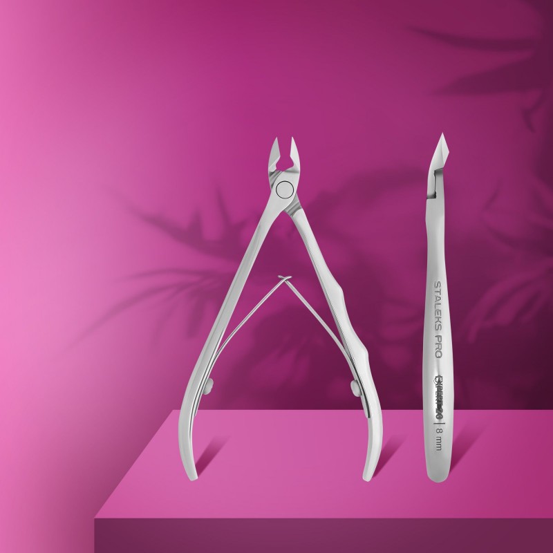 Кусачки профессиональные для кожи EXPERT 20 8 мм NE-20-8___STL(686)