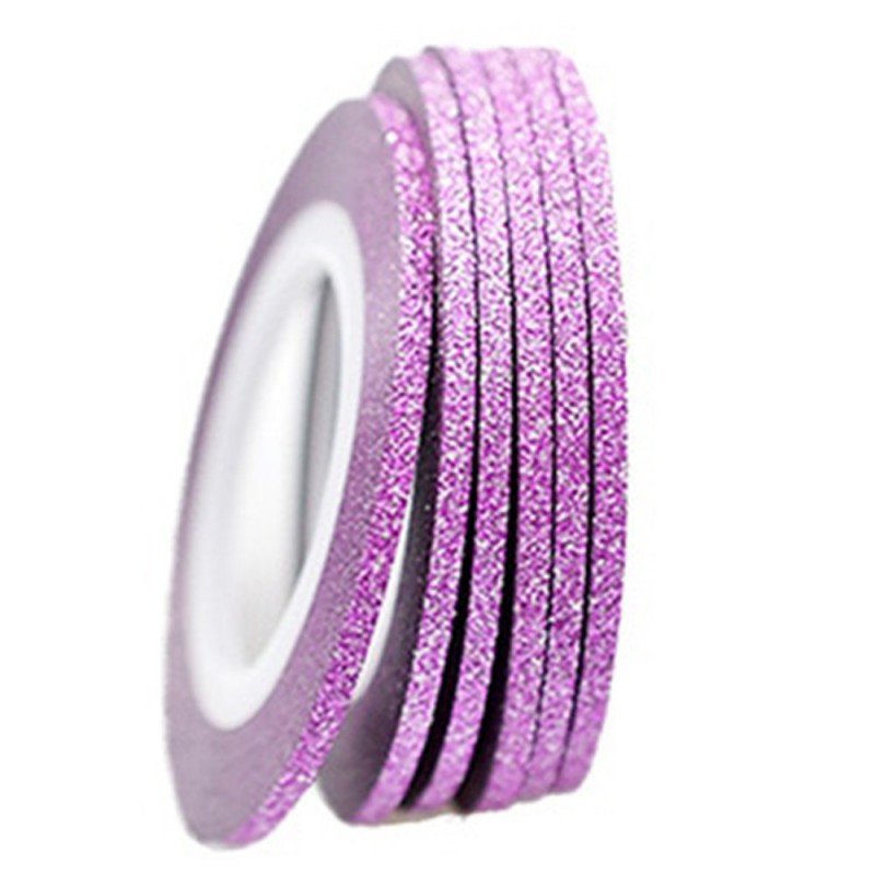 ***Липкая лента для дизайна ногтей НЕЖНО-РОЗОВЫЙ ПЕСОК 2mm ___OLG005 (850)