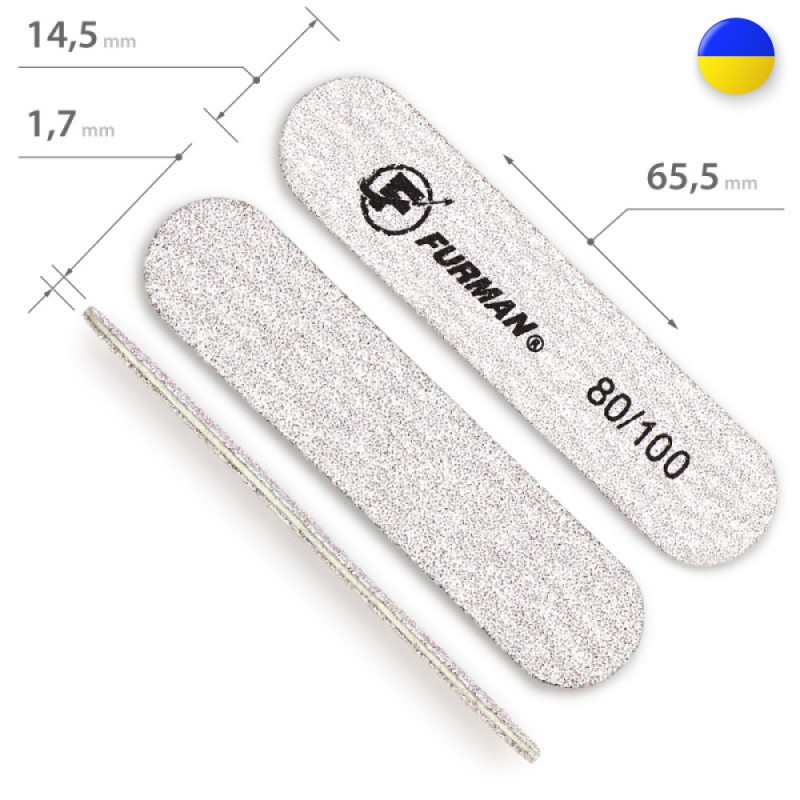 Мини пилочка 6.5x1.5см 80/100 ___MRL114G (060)