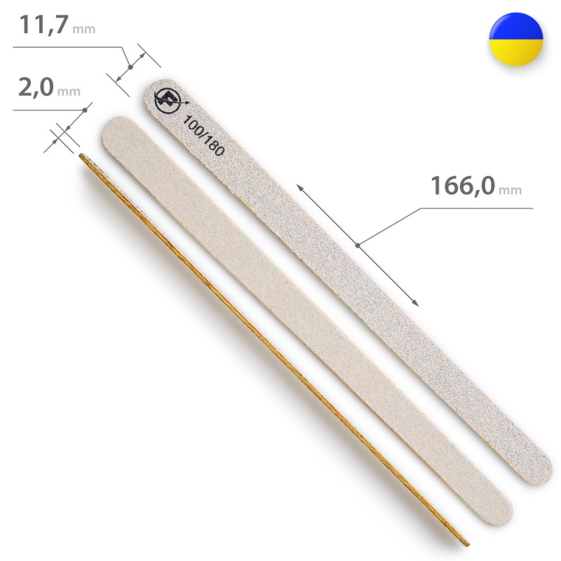 Пилка для ногтей ФУРМАН капля 100/180грит ___MRL425G (443)
