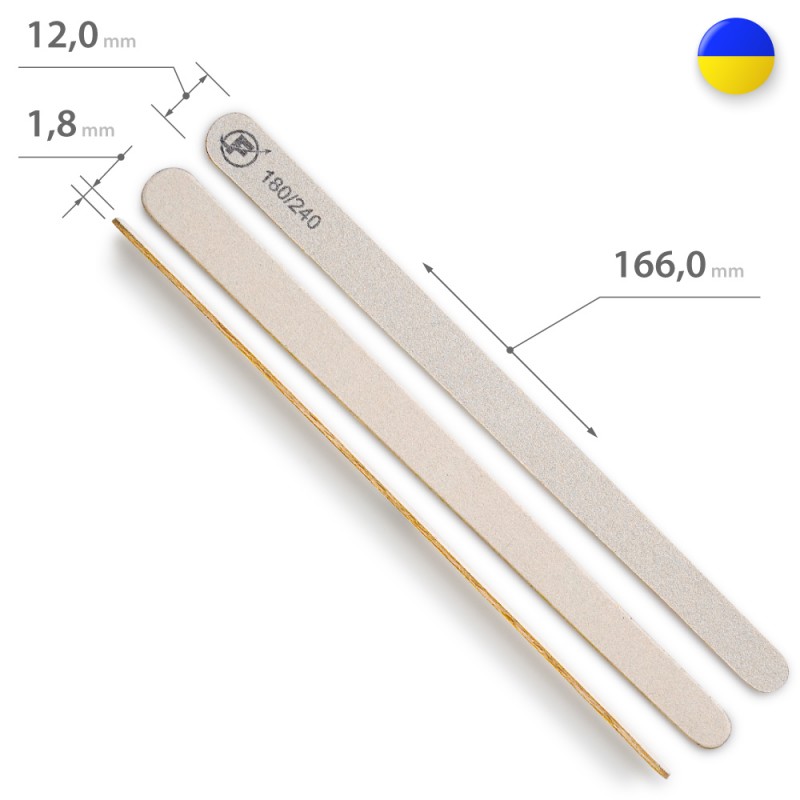 Пилка для ногтей ФУРМАН капля 180/240грит ___MRL425G (445)