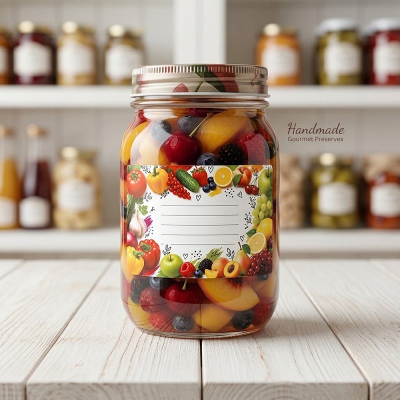 Этикетка для банок с консервацией на липкой основе ___HAV130G (6113)