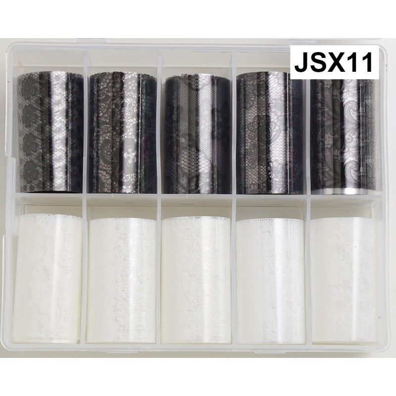 Длина 100 см. Набор Широкой Фольги Для Дизайна Ногтей JSX11   ___KRY060/077 (2410)