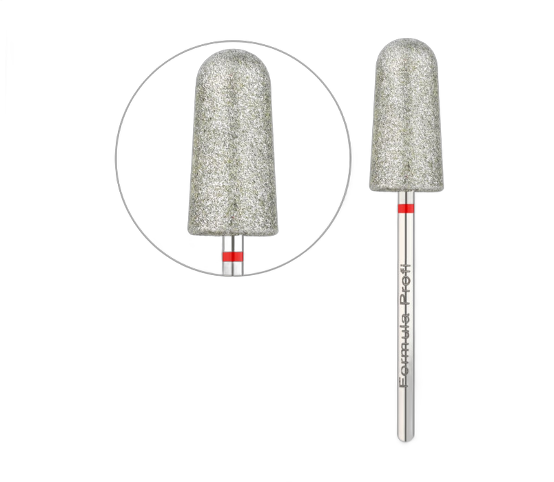 Teemantlõikur pediküüri koonusele ümardatud (punane) PODO 03, 0,9 mm