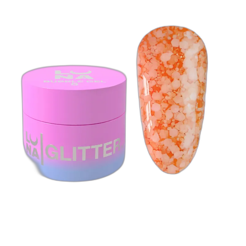 Glitter for nails Bubble Gel No. 5 5ml