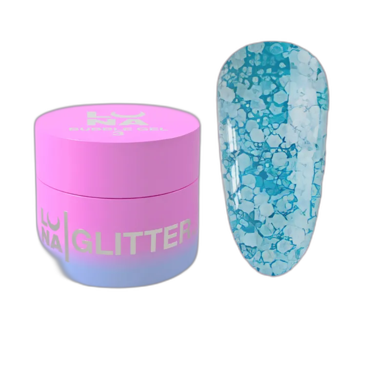 Glitter küüntele Bubble Gel nr 3 5ml