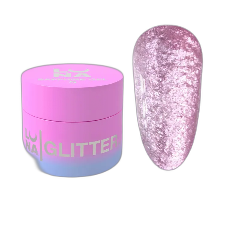 Küünte glitter Sapphire Gel nr 5 5ml