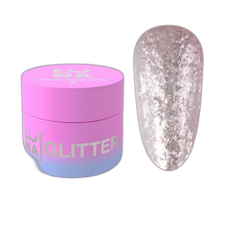 Блискитки для нигтив Sapphire Gel №3 5ml