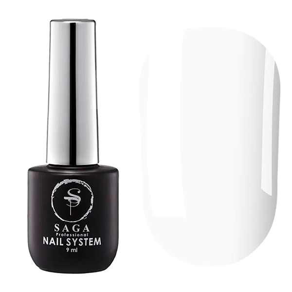 Saga Gel Polish Super White — geellakk valge, 9 ml