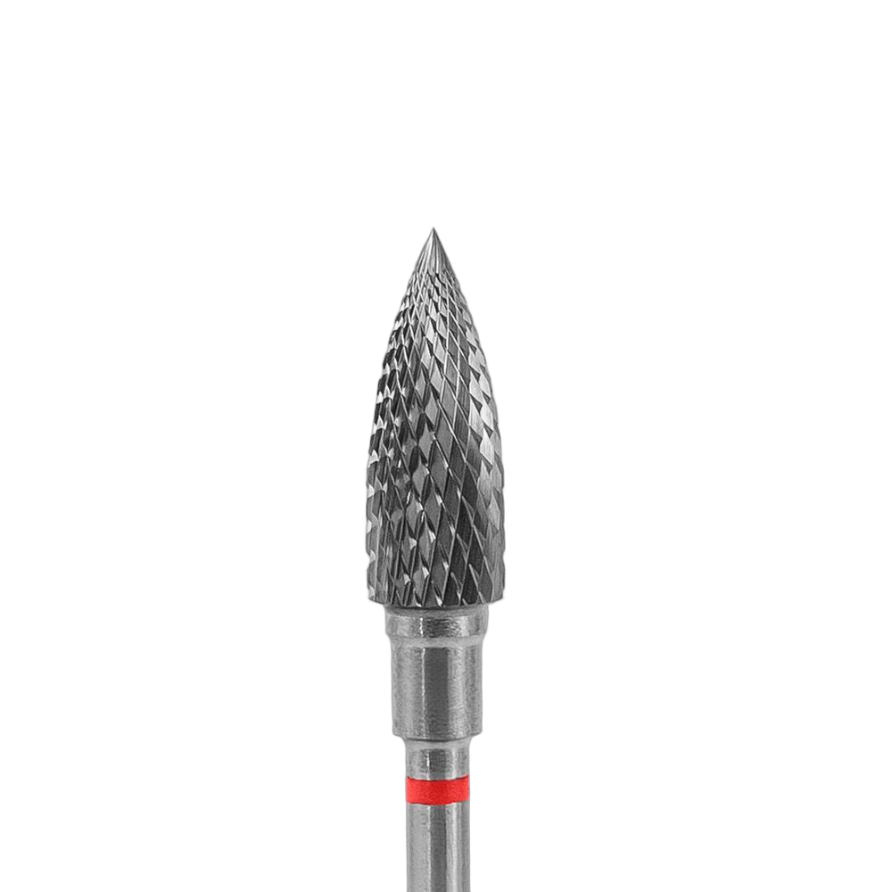 Carbide nail drill bit flame red EXPERT head diameter 5 mm / working part 13,5 mm