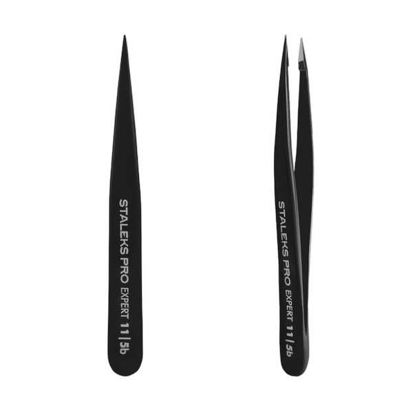 Eyebrow tweezers black EXPERT 11 TYPE 5b (point)