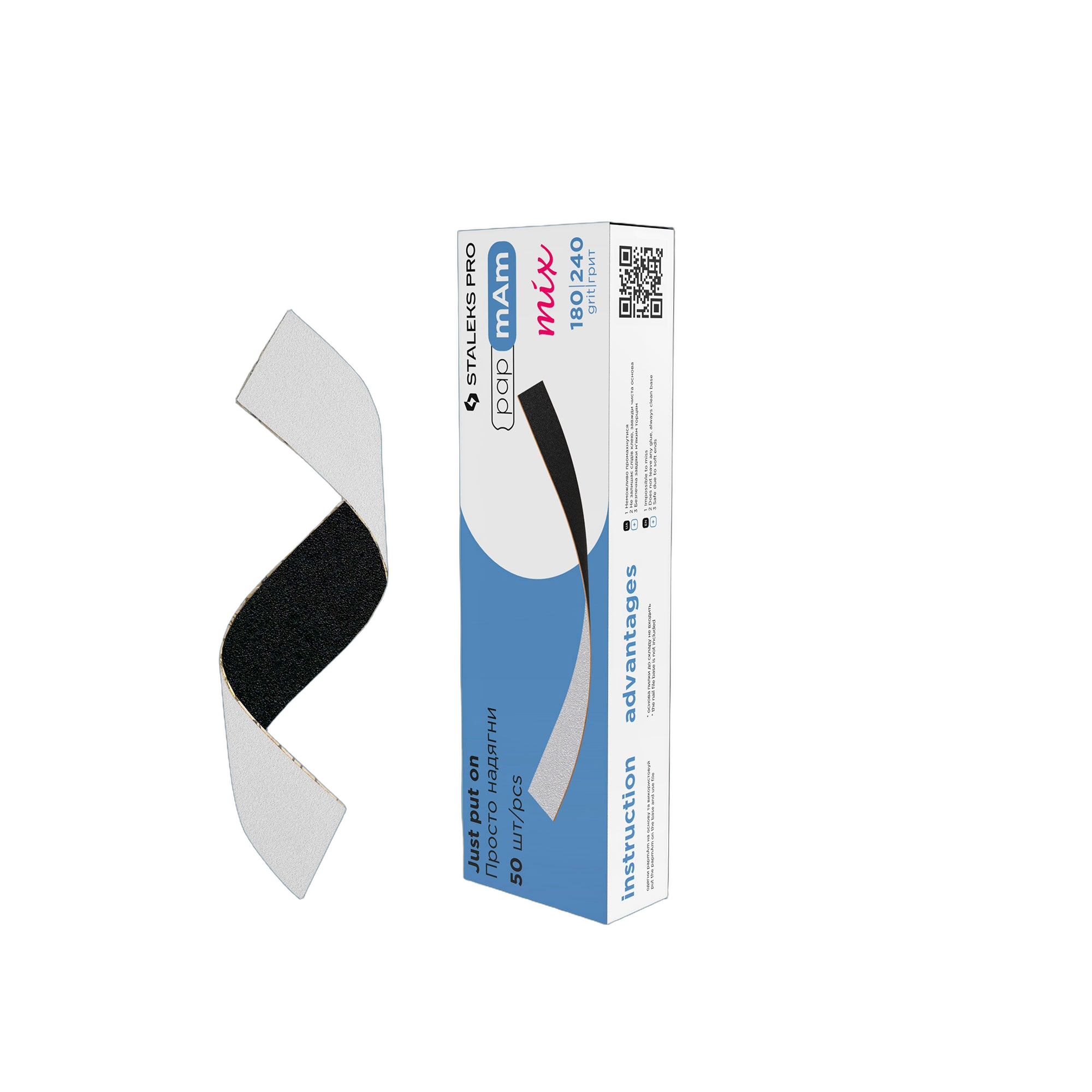 Kahepoolsete vahetusviilidete komplekt papmAm Mix STALEKS PRO EXPERT 22, 180/240 gritti, 50 tk