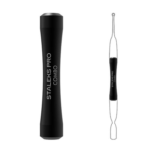 Ручка лопатки черная Staleks Pro Combo UNIQ 10b для змінних рабочих частей