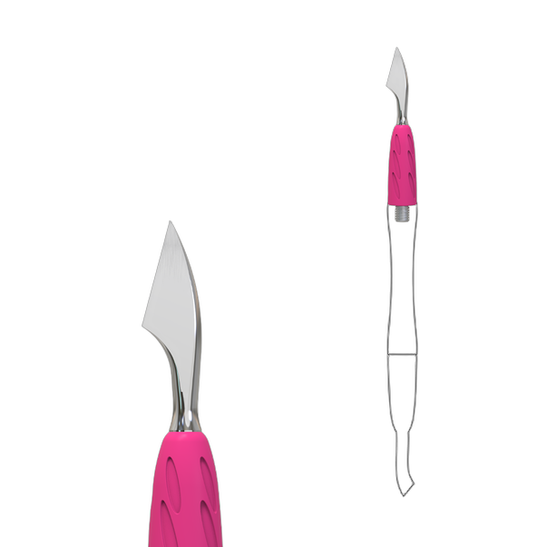 STALEKS PRO Combo UNIQ 13 Hatchet manikyyrityökalu — Vaihdettava työntöpää