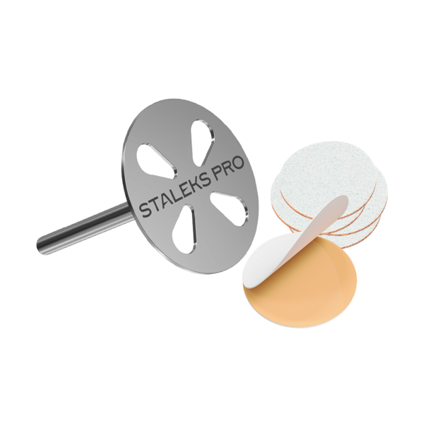 Pediküüriketta alus STALEKS PRO EXPERT PODODISC M vahetatavate failidega 180 gritti 20 mm (5 tk)