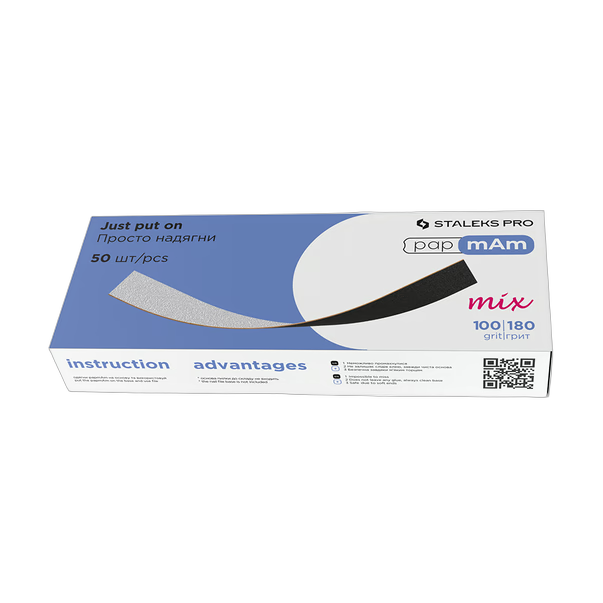 Kahepoolsete vahetusviilidete komplekt papmAm Mix STALEKS PRO EXPERT 22, 100/180 gritti, 50 tk