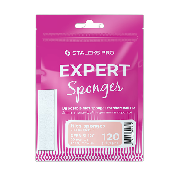 Vahetussponz-failid luhikesele viilile STALEKS PRO EXPERT 51, 120 gritti (20 tk)