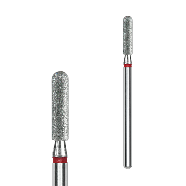 STALEKS PRO EXPERT teemantfrees Silinder ümarotsaline punane 2,5 x 10 mm