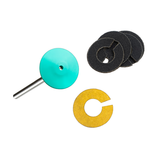 Kaldus plastikust pedikyyriketas STALEKS PRO PODODISC S 15 mm koos 180 grit vahetusfailidega (5 tk)