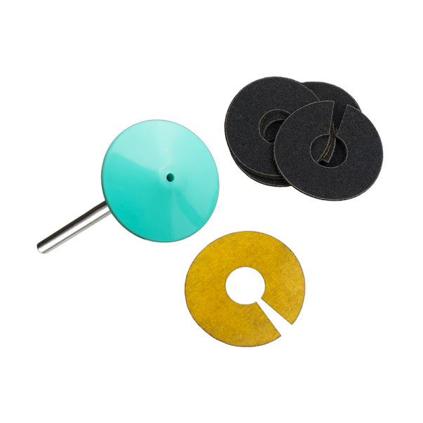 Kaldus plastikust pedikyyriketas STALEKS PRO PODODISC L 25 mm koos 180 grit vahetusfailidega (5 tk)