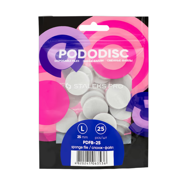 Svamm-viil poleerija pedikuurikettale STALEKS PRO PODODISC L EXPERT 25 tk