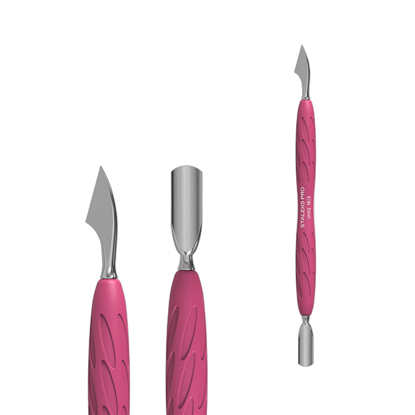 STALEKS PRO UNIQ 10 TYPE 3 Pusher with Hatchet Blade and Silicone Handle