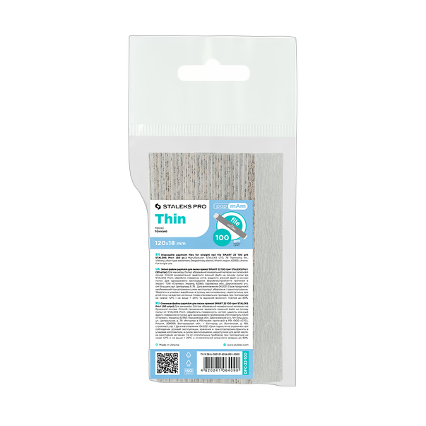 Vahetusfailid papmAm sirgele viilile 100 grit STALEKS PRO SMART 22, 50 tk