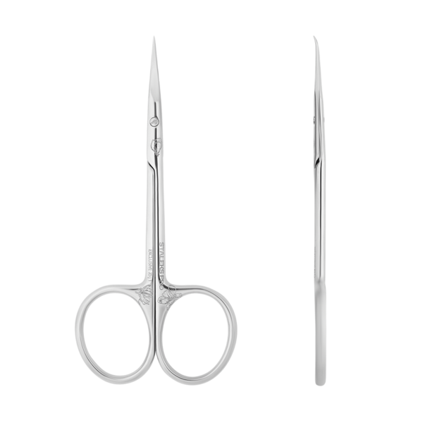 Professional cuticle scissors with hook EXCLUSIVE 23 TYPE 1 (magnolia)