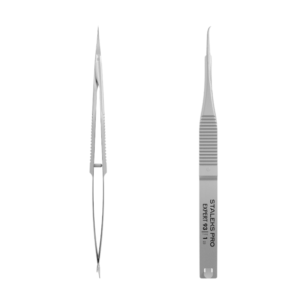 STALEKS PRO EXPERT 93 TYPE 1 Professional Tweezers (Micro-Scissors)
