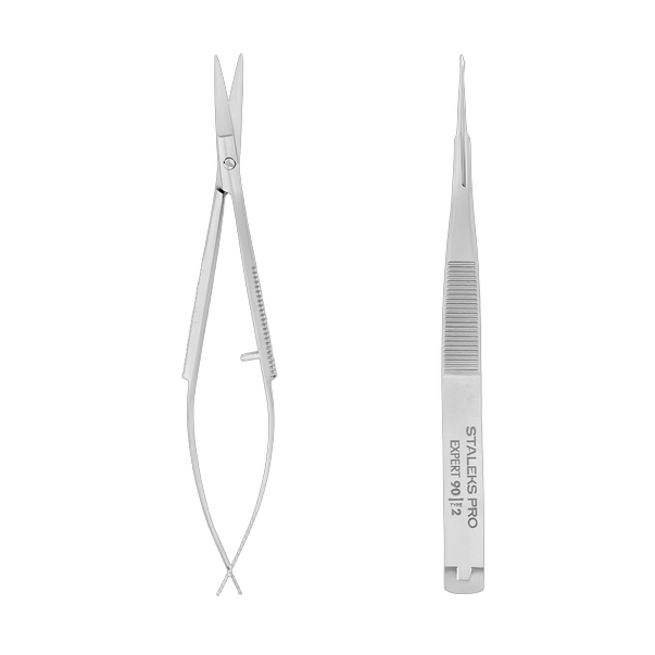 Professional micro scissors for eyebrows modeling EXPERT 90 TYPE 2