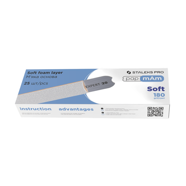 STALEKS PRO EXPERT 20 valged pehmed vahetusfailid papmAm 180 gritti 25 tk