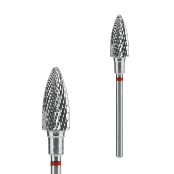 Staleks Pro EXPERT kõvasulamfrees Käbi (eemaldamine) punane abrasiiv 6 x 14 mm