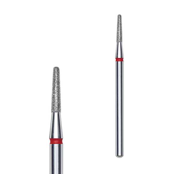 Teemantfrees kaeritud koonus STALEKS PRO EXPERT 1,8 x 8 mm punane