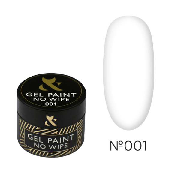 Kleepumatu disaingeelivärv F.O.X Gel paint №001, 5 ml
