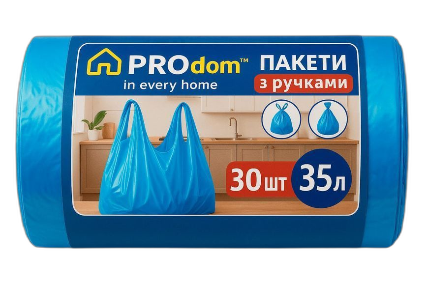Prügikotid Prodom sangadega 35l (30tk) sinine (2856)