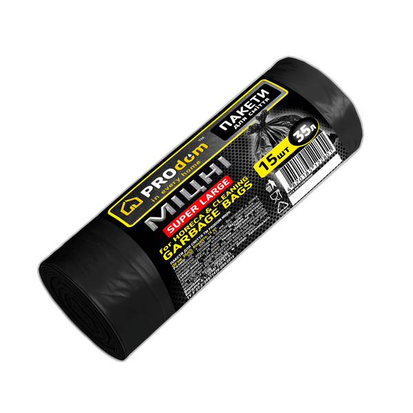 Prügikotid Prodom strong 35l (15tk) Must