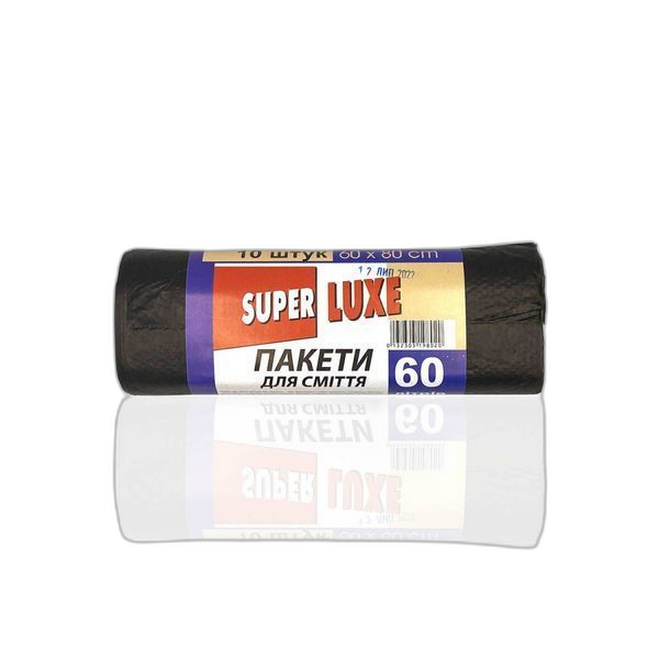 Prügikotid TM Super Luxe 60 l (10 tk) Must