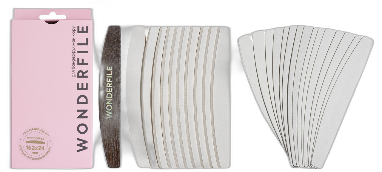 Wonderfile õietolmu maniküüri komplekt 162*24 mm (26 tk/pakk)